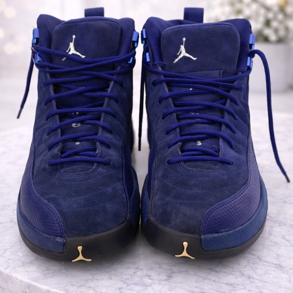Jordan Royal Blue RETRO Suede Sneakers - Picture 1 of 10